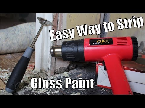 How to strip gloss paint off wood - Easy way to remove gloss from door frames and skirting
