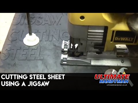 Cutting steel sheet using a jigsaw
