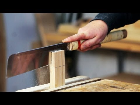 How to Use a Back Saw | Woodworking
