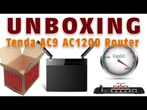 UNBOXING - Tenda Router AC9 AC1200 Smart Dual-Band Gigabit WiFi
